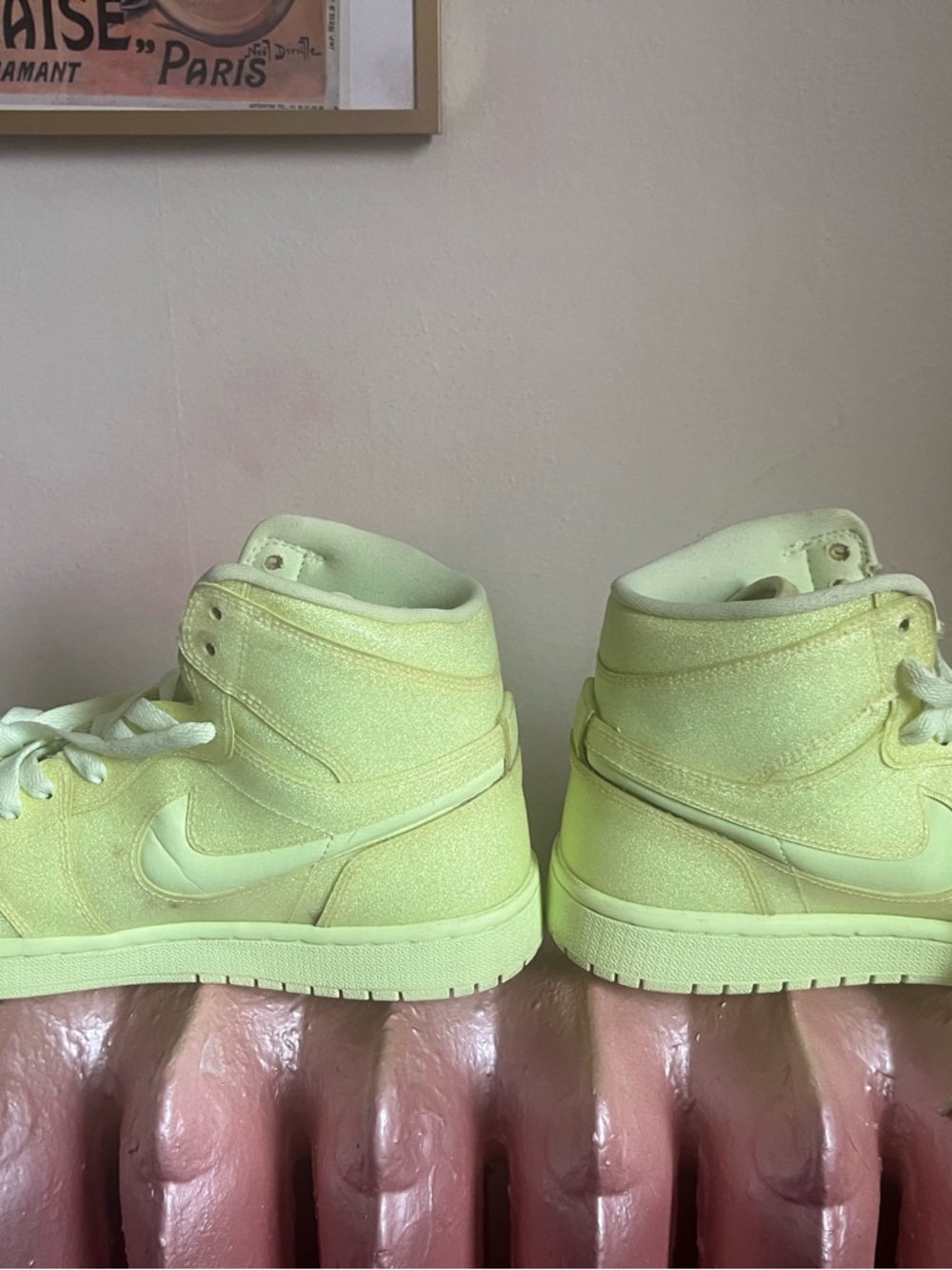 Nike Jordan 1 Retro High Barely Volt (Women's) - Picture 6 of 13